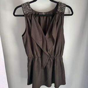 Elegant Black Sleeveless Top